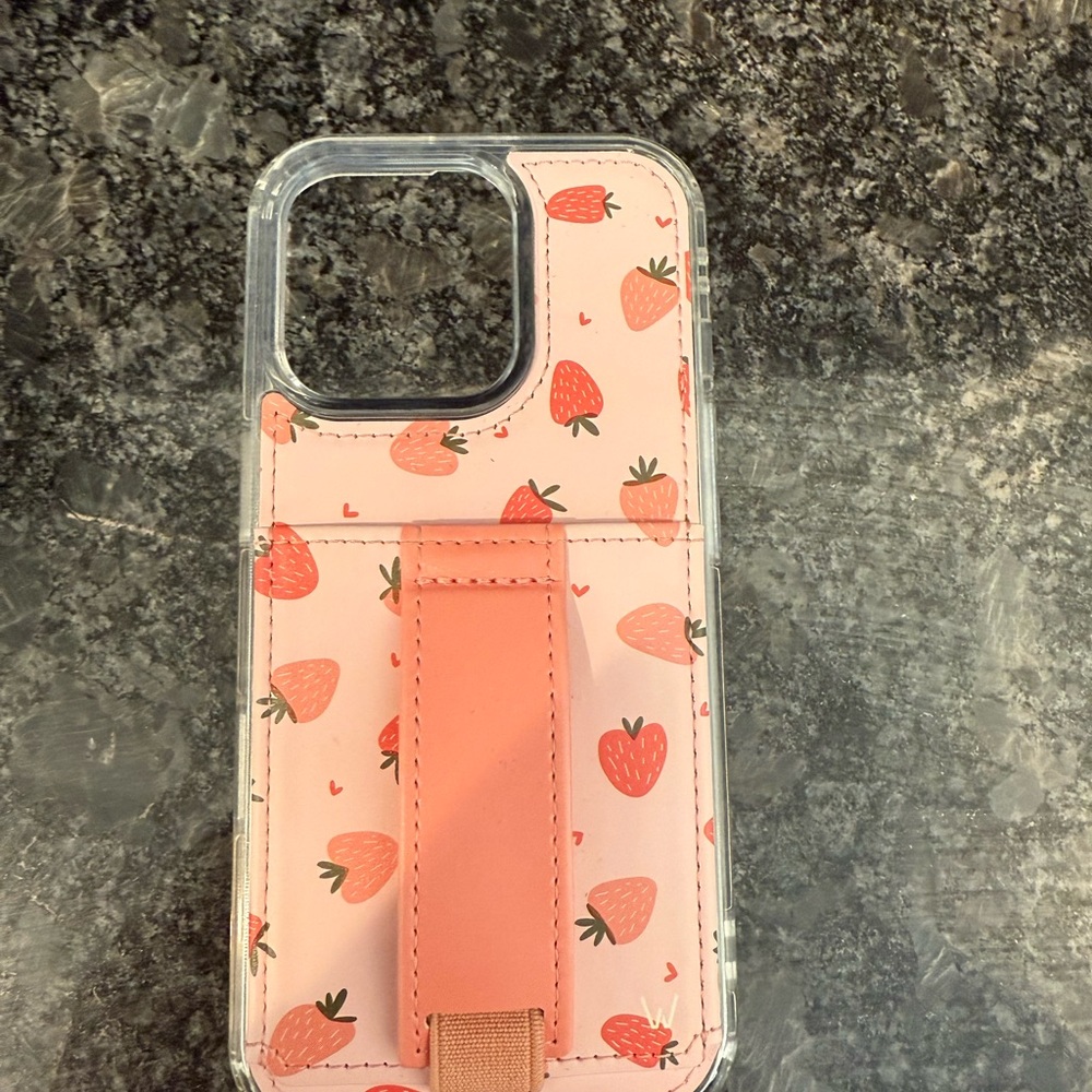 iPhone 16 pro walli case strawberries